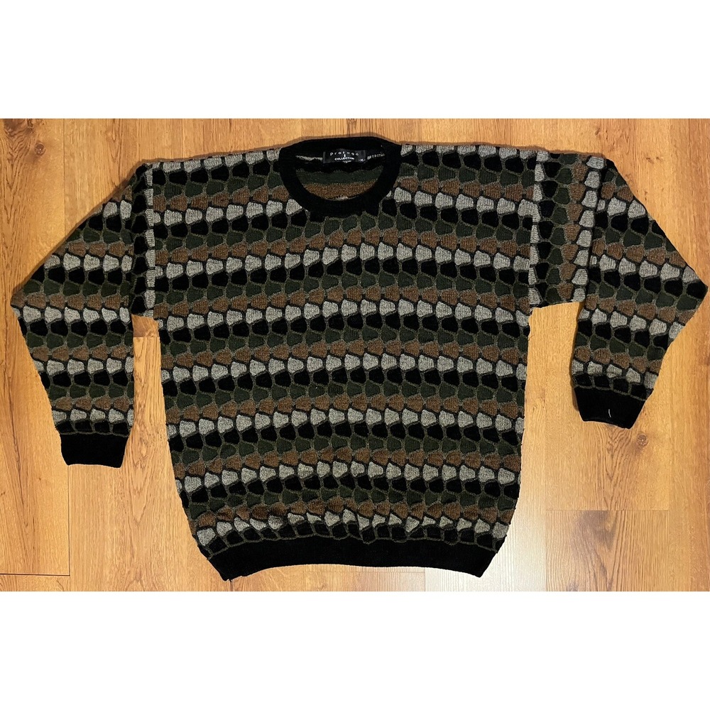 Vintage Sweater Protege Collection Textured Knit Pullover‎ Men's XL